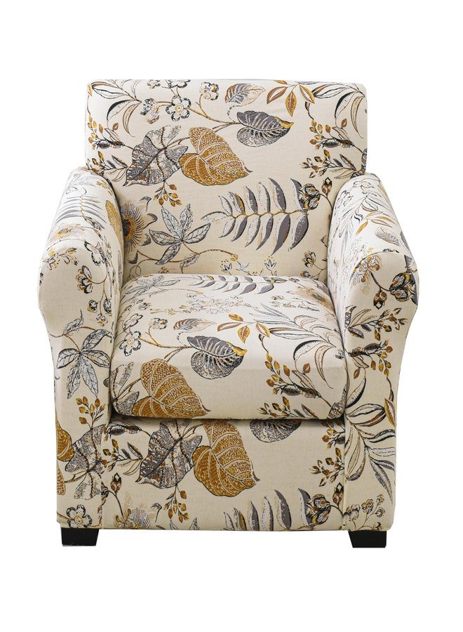 KRFOONN 2 Piece Chair Covers Printed Sofa Covers Couch Covers Washable Armchair Sofa Couch Slipcover Furniture Protector with Elastic Bottom for Living Room (Armchair, Color32), Small - Image 1